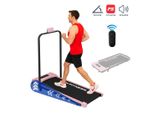 Ph Fitness Tapis Roulant A1F Pieghevole - Walkingpad Per La Casa - Motore 1,5 Hp, 1-8 Km/H, 120 Kg - Bluetooth, Telecomando, Display Lcd, Compatto - Rosa
