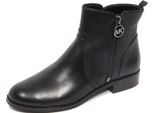 G3128 Tronchetto Donna Michael Kors Black Leather Ankle Boot Woman