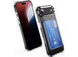 Inf Custodia Trasparente In Acrilico Con Porta Carte Per Iphone 17 Air