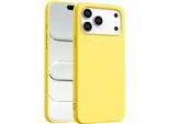 Custodia Per Apple Iphone 17 Pro Custodia Del Telefono Cellulare Custodia Di Protezione Del Telefono Cellulare Copertura In Silicone Custodia Del Telefono Cellulare, Giallo