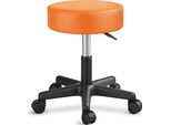 Sgabello Rotante Tresko® Con Schienale 150 Kg | Sgabello Da Lavoro Regolabile In Altezza 46-58 Cm | Sgabello Girevole Con Rotelle | Sgabello Per Ufficio Sedia Girevole Sgabello Cosmetico