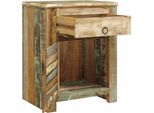 Tavolino Con 1 Cassetto E 1 Anta In Legno Di Recupero