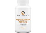 Vitaworld Magnesio Malato 1000 Mg | 120 Capsule | 100 % Puro Magnesio Malato | 300 Mg Di Magnesio Per 2 Capsule | Vegano