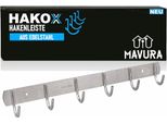 Hakox Gancio A Binario Appendiabiti Ganci Appendiabiti Binario Appendiabiti In Acciaio Inox 6 Ganci Salvaspazio