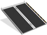Jopassy Rampa Per Sedia A Rotelle Rampa Di Carico 2X Pieghevole Alluminio Superficie Antiscivolo 91Cm 270Kg