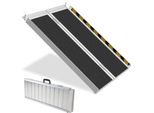 Clanmacy Rampa Per Sedie A Rotelle Rampa Per Valigie Rampa Di Accesso Rampa Di Accesso 2X Alluminio Pieghevole 91Cm Fino A 270Kg