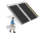 Jopassy Rampa Per Sedie A Rotelle Rampa Di Accesso Pieghevole In Alluminio Superficie Antiscivolo 61Cm Fino A 270Kg