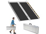 Clanmacy Rampa Per Sedie A Rotelle Rampa Di Accesso Pieghevole Rampa Di Accesso In Alluminio Superficie Antiscivolo 91Cm Fino A 270Kg
