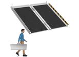 Clanmacy Rampa Per Sedie A Rotelle Rampa Per Valigie Rampa Di Accesso 2X Pieghevole In Alluminio 61Cm Fino A 270Kg