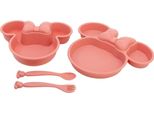 Set Di Stoviglie Per Bambini Disney Minnie Mouse 4 Pezzi - Piatto, Ciotola E Posate In Confezione Regalo