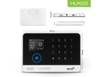 Huxgo HXA003 Sistema Di Allarme Casa Wifi + Gsm 2G Con Sirena, Sistema Di Allarme Con 7X Sensori Di Movimento E 1X Sensore Porta-Finestra, Sistema Di Allarme Per Appartamento, Casa, Garage, Tuya Smartlife App