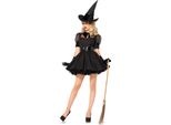 Costume Da Strega Di Halloween Sexy Nero - S