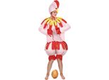 Costume Divertente Da Pollo Unisex Rosa-Rosso - Taglia Unica (42)