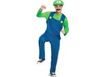 Costume Nintendo Super Mario Brothers Luigi Taglia: M-L