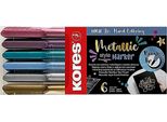 Kores M21461 Kores Pennarello Con Punta In Fibra Pennarello Con Punta A Pennello Stile Metallizzato