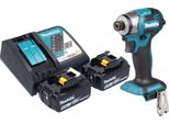 Avvitatore A Impulsi A Batteria Makita Dtd 173 Rg 18 V 180 Nm 1/4" Brushless + 2X Batteria Ricaricabile 6,0 Ah + Caricabatterie"