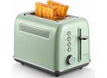 Buydeem Tostapane Per 2 Fette, Modello DT620E, Colore Verde, Eu