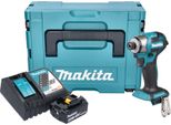 Makita Dtd 173 RG1J Avvitatore A Impulsi A Batteria 18 V 180 Nm 1/4" Brushless + 1X Batteria Ricaricabile 6,0 Ah + Caricabatterie + Makpac"