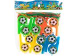 Fischietti Da Calcio Jono Toys, 12 Pezzi.