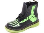 D3028 Anfibio Bimbo Dr. Martens Nero/Verde Boot Shoe Kid