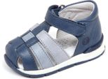 F7576 Sandalo Bimbo Boy Baby Falcotto Scarpe Blu/Grey Vintage Effect Shoe