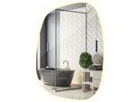 Specchio Led Decorativo – 55,1×38,2 Cm – Forma Irregolare – Senza Cornice, Luce Neutra 4000K