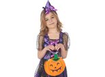 Borsa Zucca Per Bambini Happy-Halloween Arancio-Verde - Taglia Unica