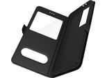 Avizar, Samsung Galaxy S21 Ultra Cover Con Doppia Finestra E Funzione Stand, Nero