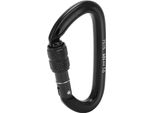 16KN In Lega Di Alluminio Screwgate Bloccaggio Moschettone Dring Clip Gancio Per L'arrampicata Escursionismo (No. 9 Screwgate Bloccaggio Moschettone Nero) (No. 9 Screwgate Bloccaggio Moschettone Nero)