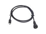 Connettore Usb Impermeabile, Connettore Maschio Cablato, Zoccolo Cablato Del Montaggio A Pannello, Connettore Impermeabile Cablato, Connettore Usb Della Filettatura, Connettore Industriale