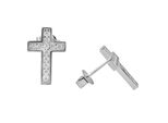 Paar Ohrstecker Firetti "Schmuck Geschenk Silber 925 Ohrschmuck Ohrringe Kreuz", Silberfarben, Kristallweiß, Kristallweiß, Ohrringe, Damen, Silber 925 (Sterlingsilber), Mit Zirkonia (Synth.)