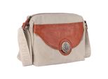 Handtasche HARBOUR 2ND Jola, Damen, Gr. B/H/T: 29cm x 21cm x 2cm, khaki, cognac, Canvas, Leder, Taschen Handtasche