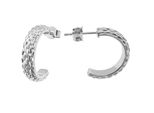 Paar Creolen Firetti "Schmuck Geschenk Silber 925 Ohrschmuck Ohrringe", Silberfarben, Ohrringe, Damen, 17,8Mm, Silber 925 (Sterlingsilber)
