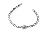 Armband Firetti "Schmuck Geschenk Silber 925 Armschmuck Armkette Gliederarmband", Silberfarben, Kristallweiß, Kristallweiß, ArmbäNder, Damen, 20Cm, Silber 925 (Sterlingsilber), Armband, Mit Zirkonia (Synth.)