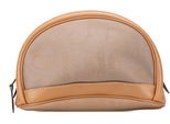 Christian Dior Kosmetiktaschen - Coated Canvas and Leather Cosmetic Pouch - Gr. unisize - in Braun - für Damen