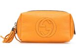 Gucci Kosmetiktaschen - Leather Soho Cosmetic Pouch - Gr. unisize - in Orange - für Damen