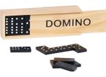 Goki 15449 Domino In Scatola Di Legno, Nero, 28 Pezzi (1 Set)