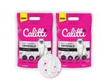 Calitti - Lettiera Per Gatti Ai Silicati | Sabbia Antibatterica Per Gatti | Set Di 2 Pezzi 2 X 3,8 L = 7,6 L