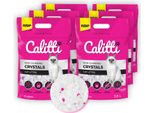 Calitti - Lettiera Per Gatti Ai Silicati | Sabbia Antibatterica Per Gatti | Set Di 6 6 X 3,8 L = 22 L