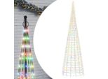 Vidaxl Albero Di Natale A Led Per Pennone 3000 Led Multicolore 800 Cm