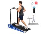 Ph Fitness B3F Tapis Roulant Pieghevole - Walkingpad Con Corrimano E Staffa - Motore Da 1,3 Cv, 1-8 Km/H, 100 Kg - Telecomando, Inclinazione Manuale, Bluetooth