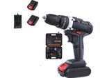 Trapano A Percussione A Batteria, Ricaricabile, Coppia Elevata, 21V Con 2 Batterie, Eu