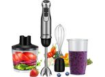 Frullatore Manuale, Motore Ad Alte Prestazioni, Funzionalità Versatile, HB1200 Black, 4 In 1