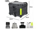 Box Posteriore Per Moto, Struttura In Lega Di Alluminio, Sistema Di Bloccaggio Sicuro, 3 Lati X-45L