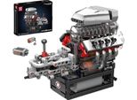 Modello Da Costruzione, Motore V8 Motorizzato, Compatibile Con I Sistemi Standard, Confezione Originale In Scatola