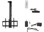 Supporto A Parete Per Tv Motorizzato, Regolabile In Altezza, Struttura Robusta, Soffitto Da 120 Libbre
