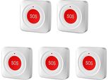 Pulsante Sos Per Chiamate Di Emergenza, Compatibile Con Smart Home, Connettività Wlan, Pulsante Sos Wifi 5PC