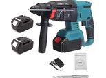 Trapano Elettrico A Percussione, Motore Brushless, Funzionamento A Batteria 21V, Con 2 Batterie, Eu