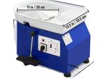 Tornio Da Vasaio, Velocità Regolabile, Strumenti Di Scultura Completi, 350W 5Kg Blu