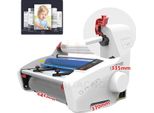 Macchina Per Laminazione, Larghezza 33 Cm, Funzione A Freddo E A Caldo, Compatibile Con I Formati A3 E A4, Motore Brushless, Pannello Di Controllo Integrato